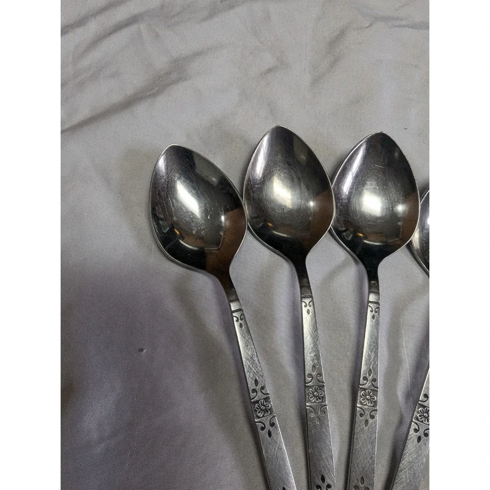 Oneida Profile Stainless Flatware Orlando Oval Soup Place Spoons Set Of 5 SEE